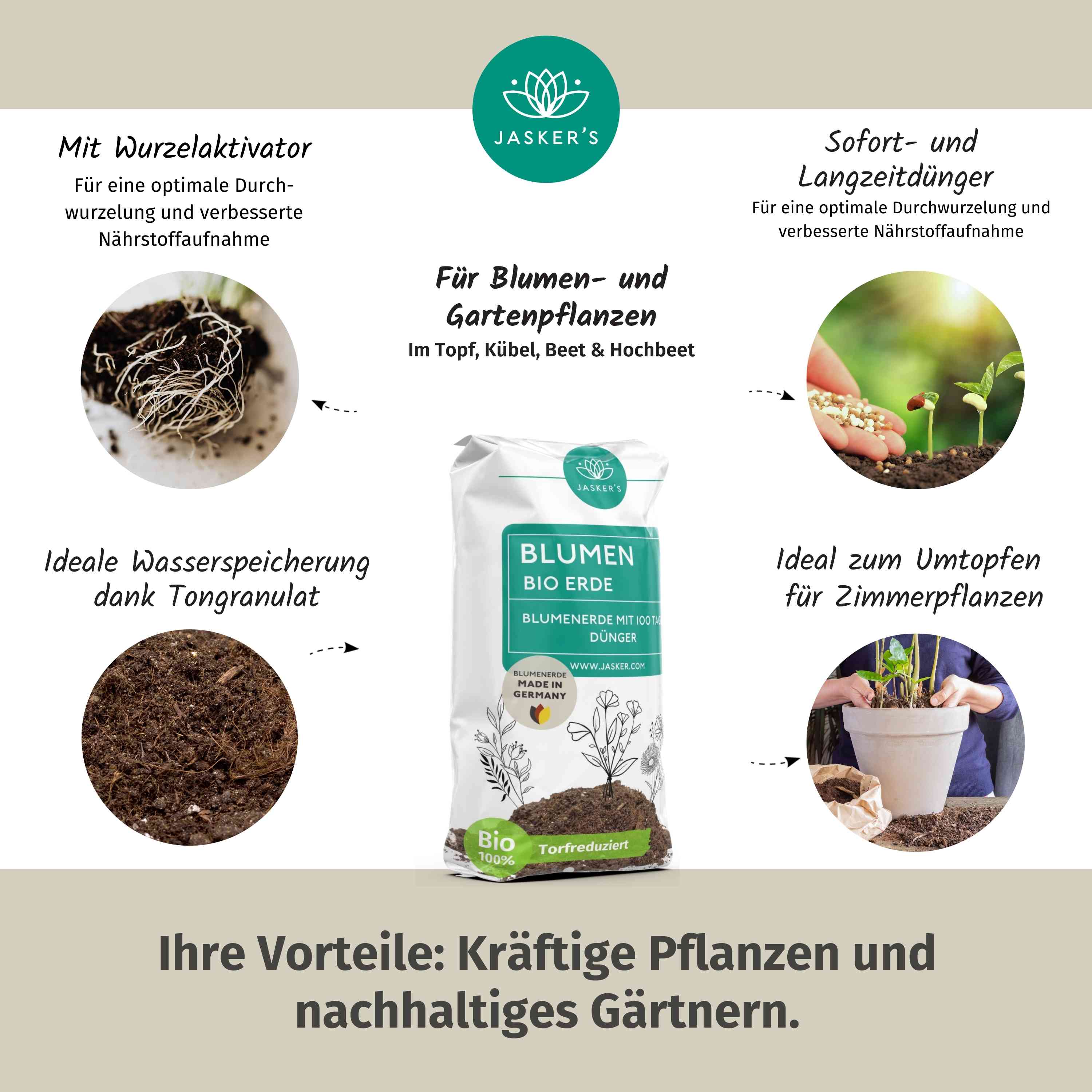 Blumenerde Bio 10 Liter