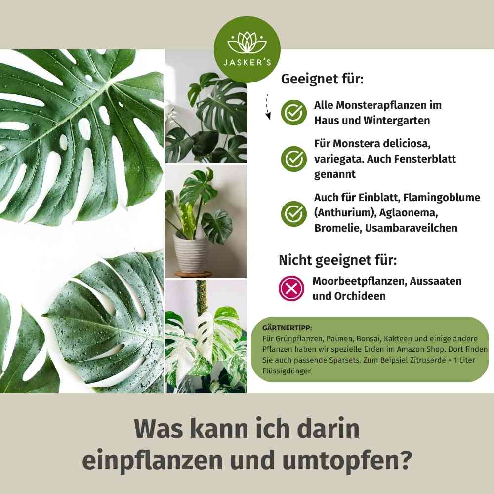 Monstera Erde 10 L + Monstera Flüssigdünger 1 L