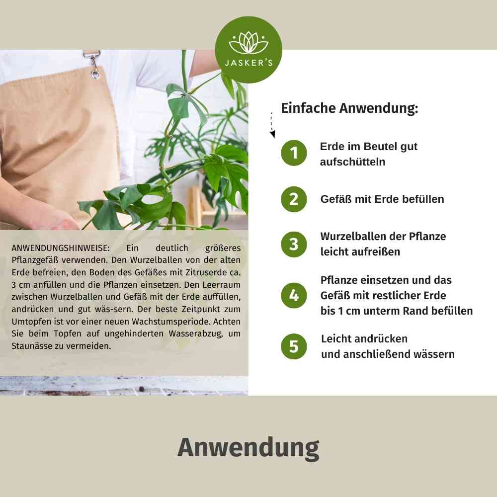 Monstera Erde 20 L - Bio Grünpflanzen Erde für Monstera Pflanzen