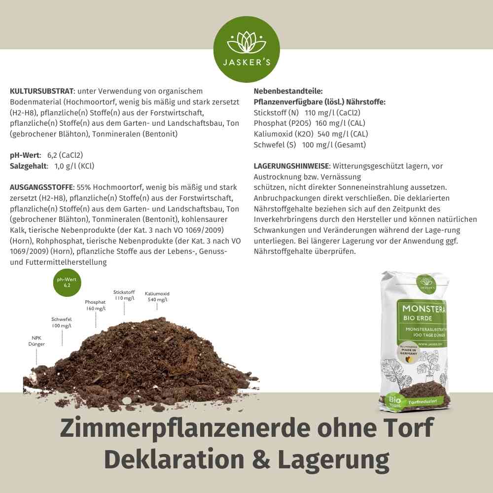 Monstera Erde 10 L + Monstera Flüssigdünger 1 L