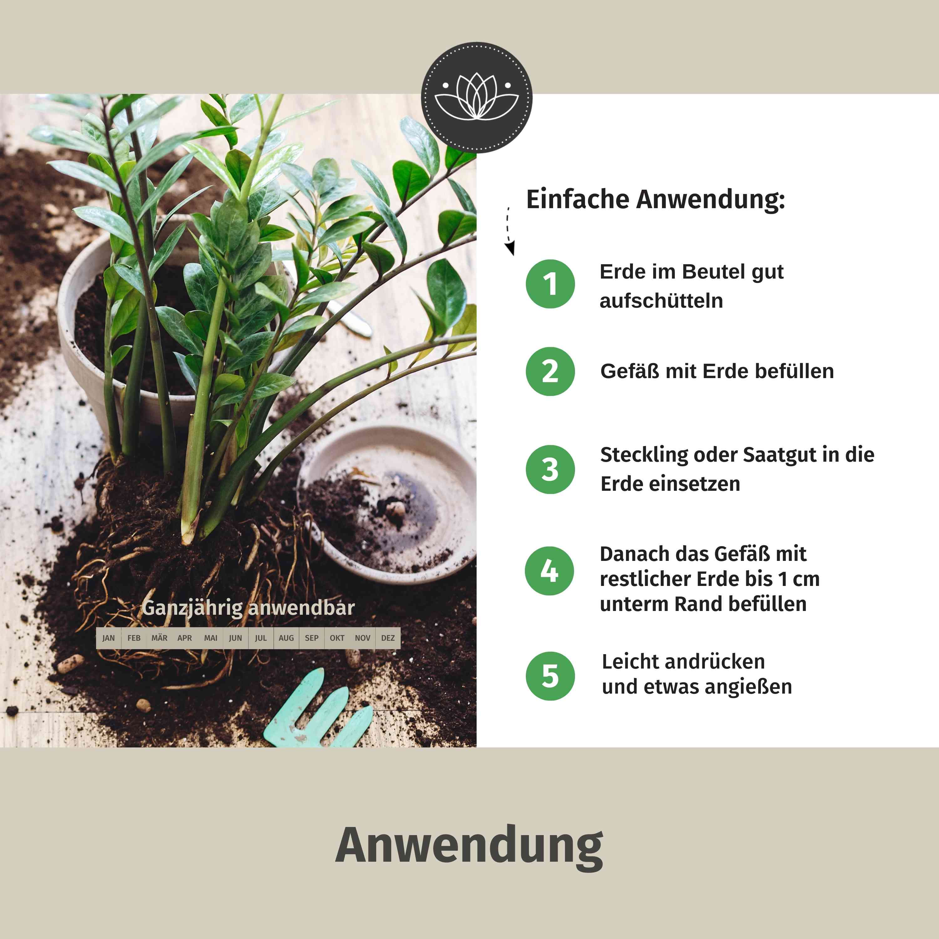 Anzuchterde Bio 10 L - Aussaaterde für Stecklinge & Samen