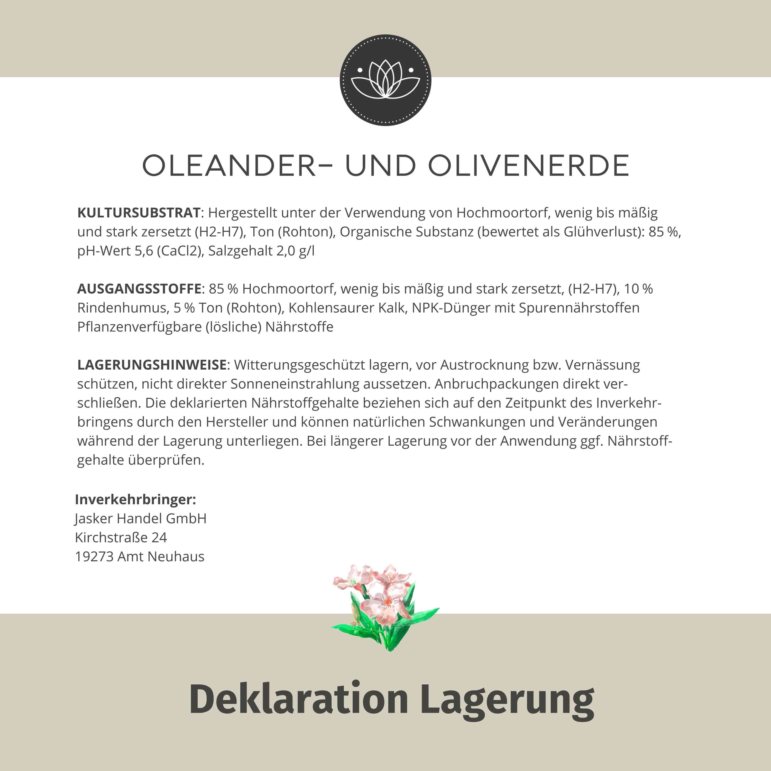 Oleander Erde 60 L