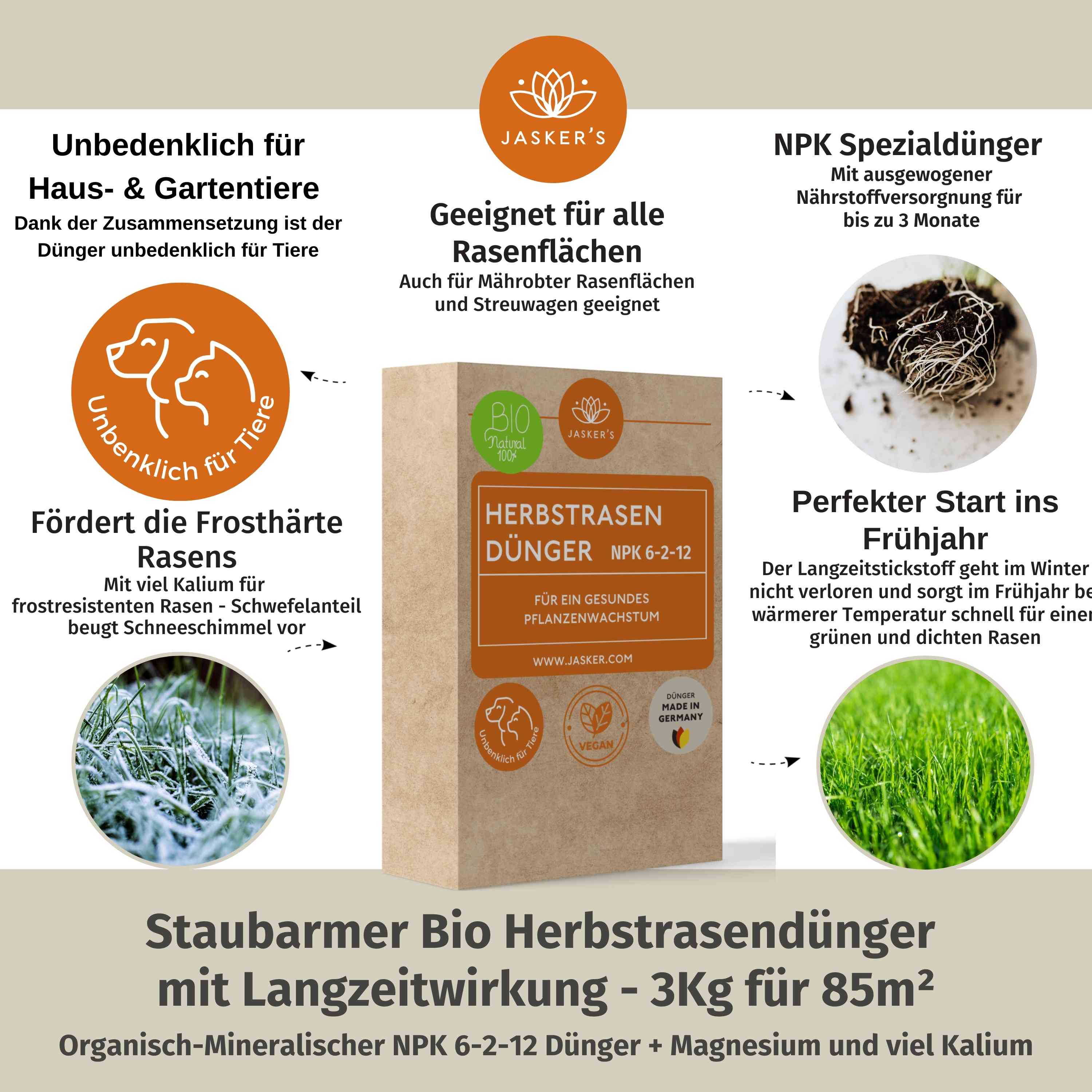 Herbstrasendünger Bio - 3 Kg