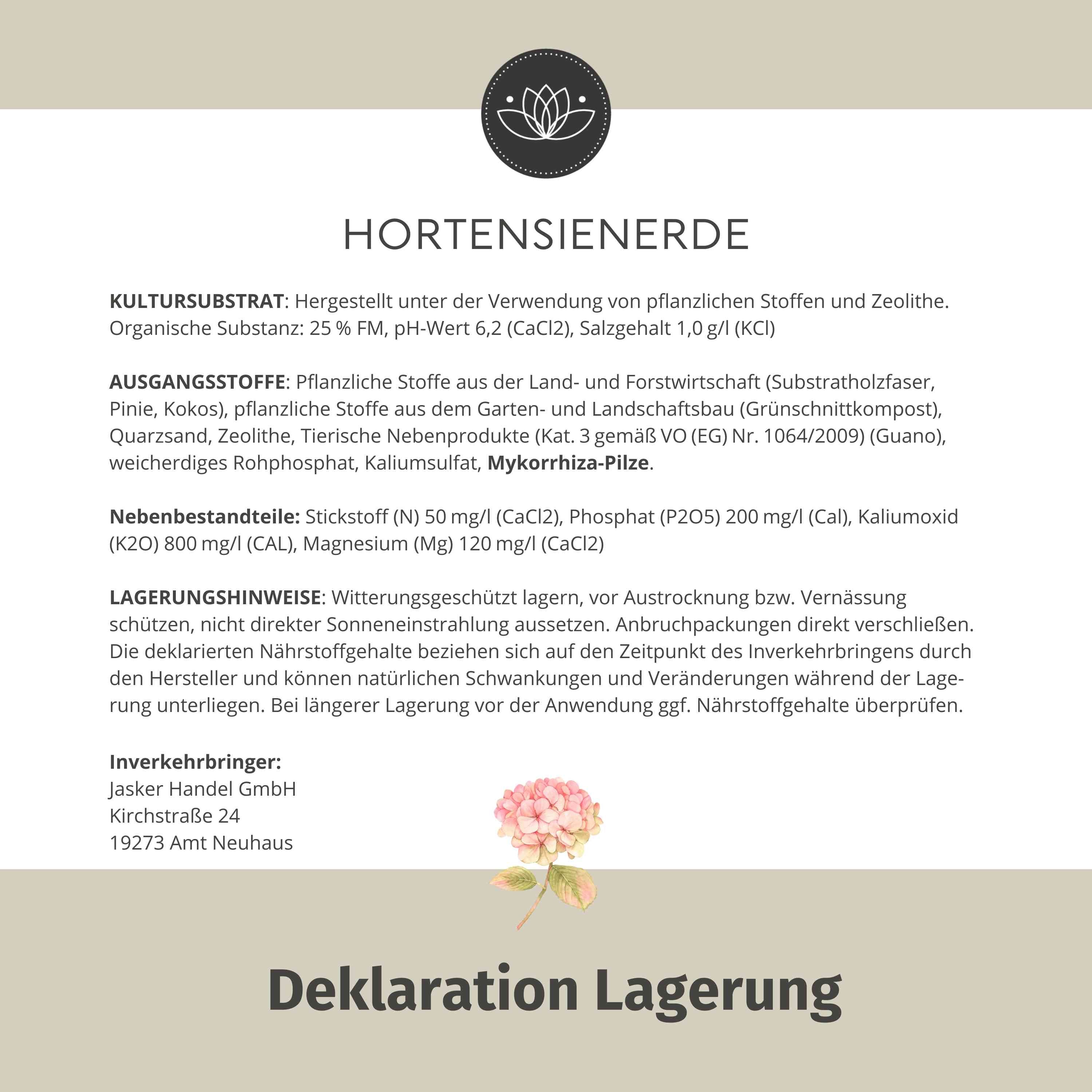Bio Hortensienerde 60L Rot/Weiß