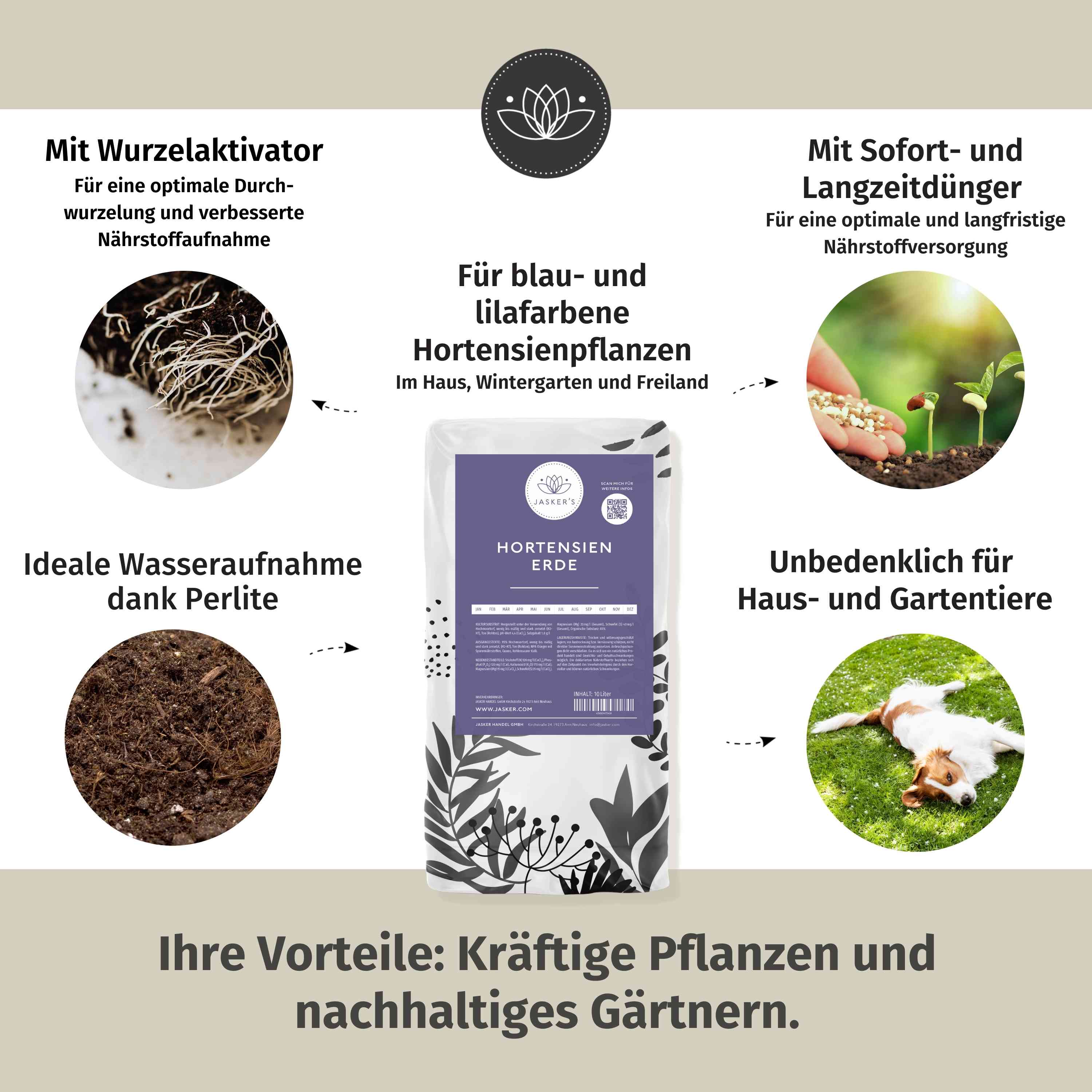 Hortensienerde 20L blau