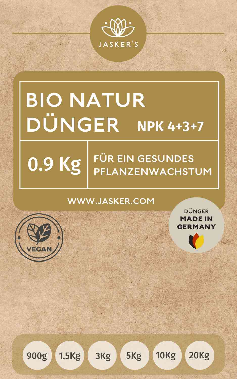 Bio Dünger 0.9 Kg 100% Naturdünger & Universaldünger