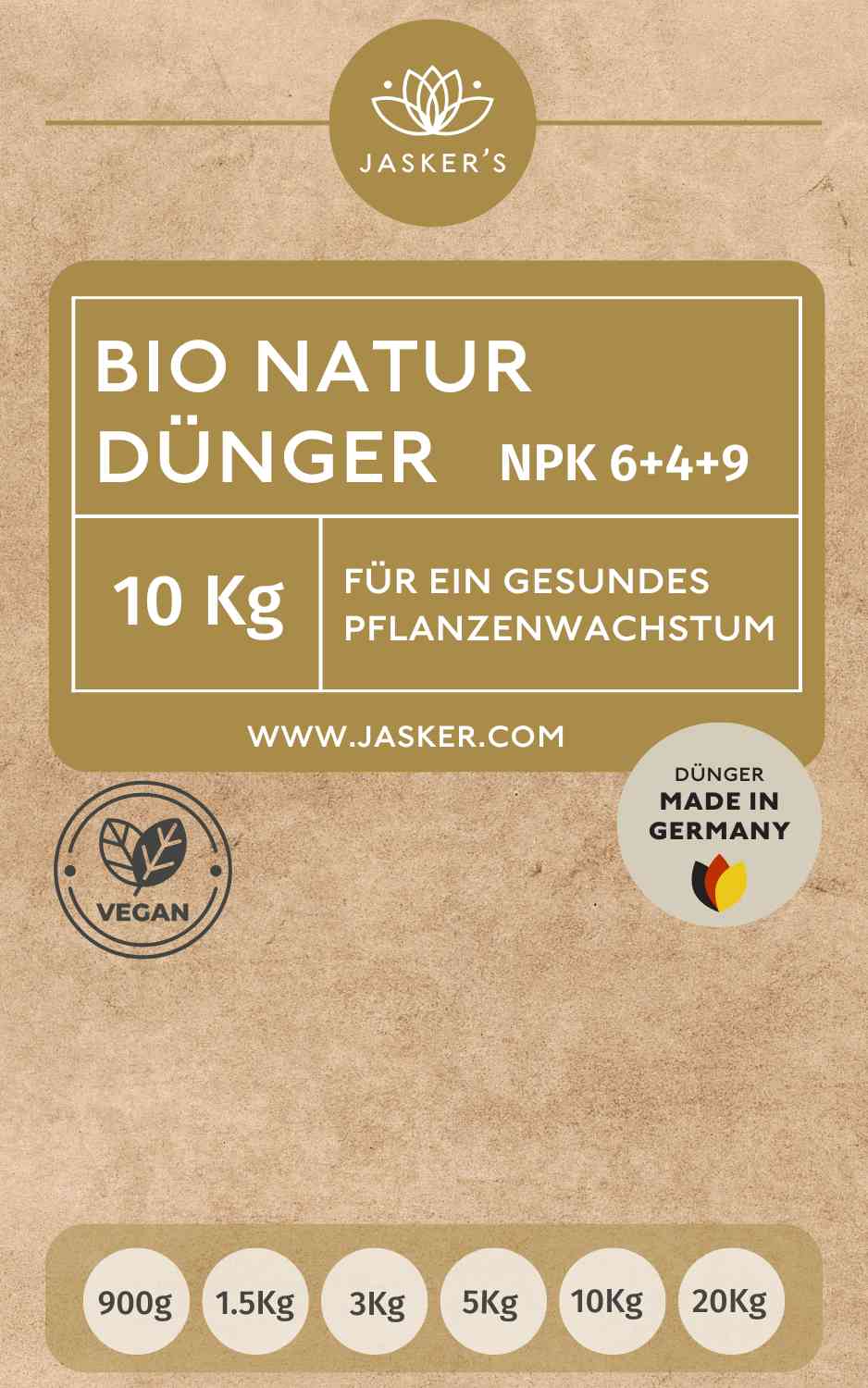 Bio Dünger 10 Kg - 100% Naturdünger & Universaldünger