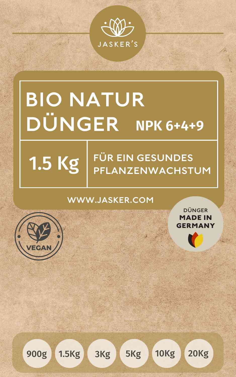 Bio Dünger 1.5 Kg - 100% Naturdünger & Universaldünger