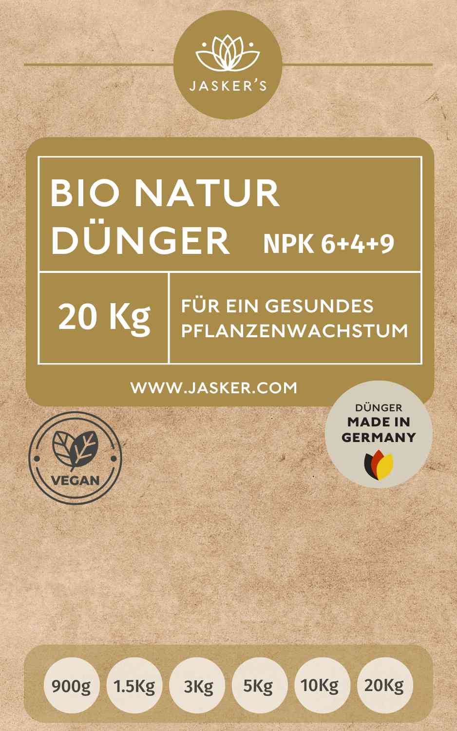 Bio Dünger 20 Kg - 100% Naturdünger