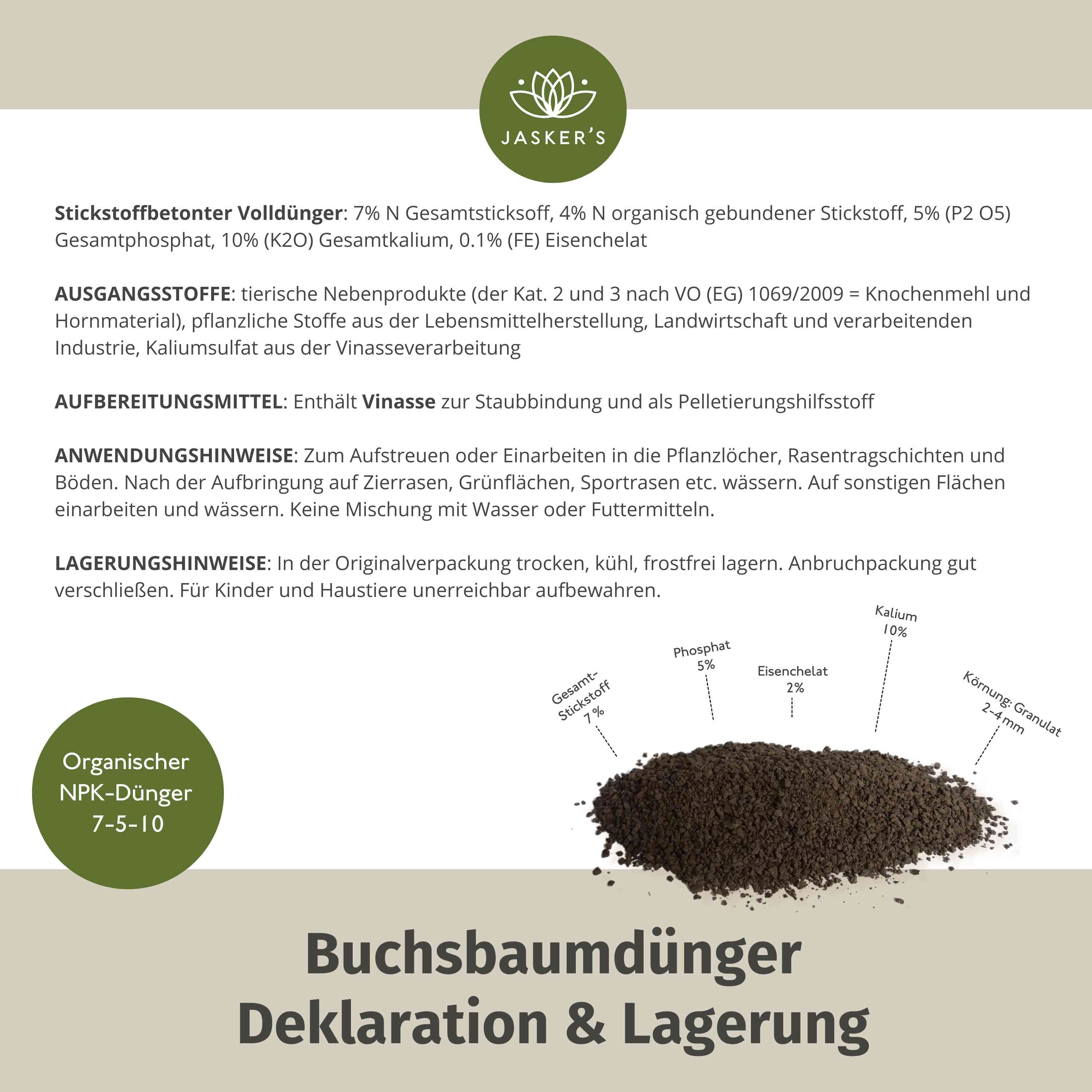 Buchsbaum Dünger 3Kg | Langzeitdünger Für Frischgrünen Buxus