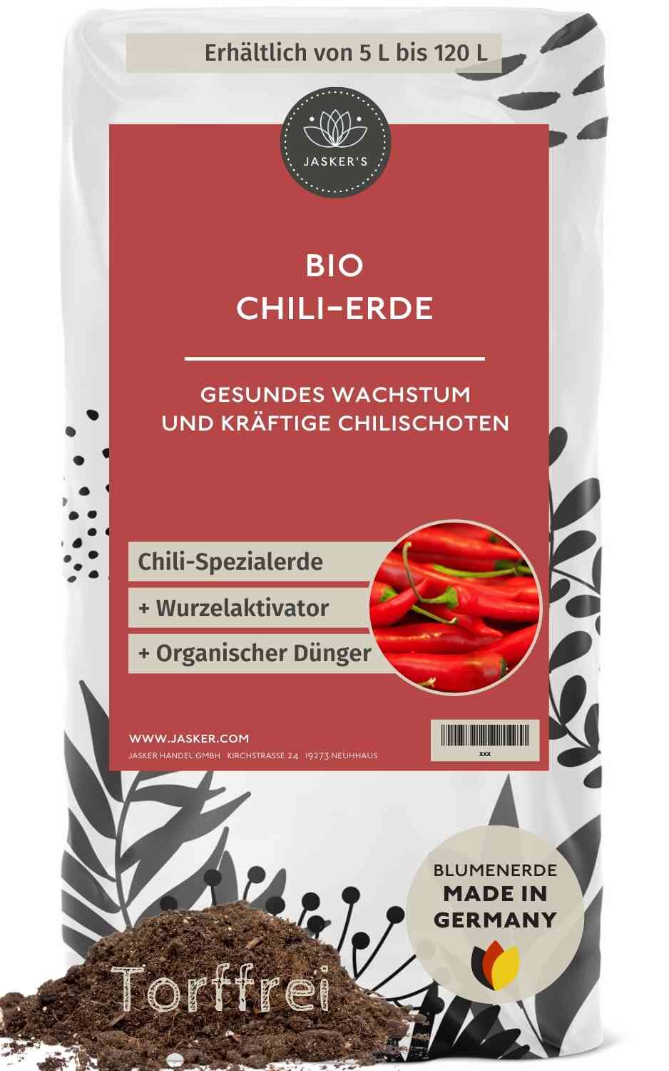 Chilierde Bio 80L - Erde für Chilis