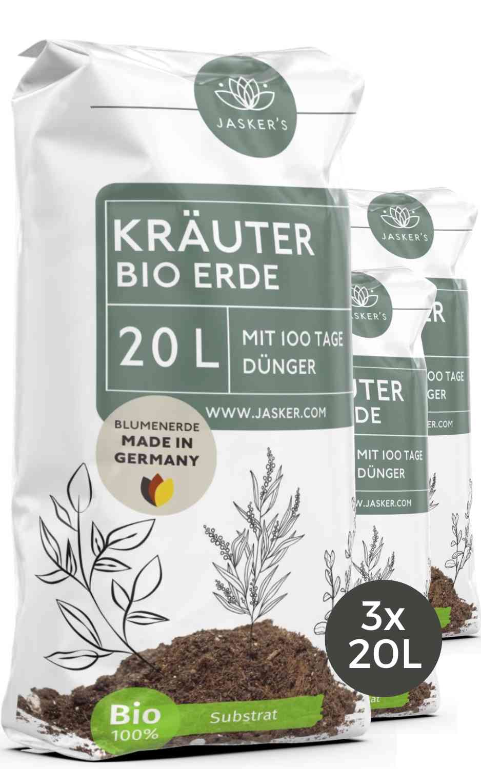 Bio Kräutererde 60 L (3x20L)