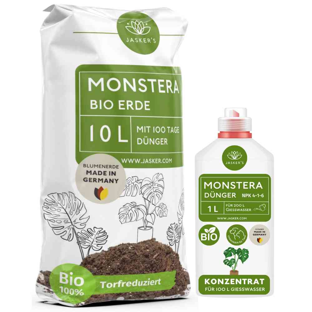 Monstera Erde 10 L + Monstera Flüssigdünger 1 L