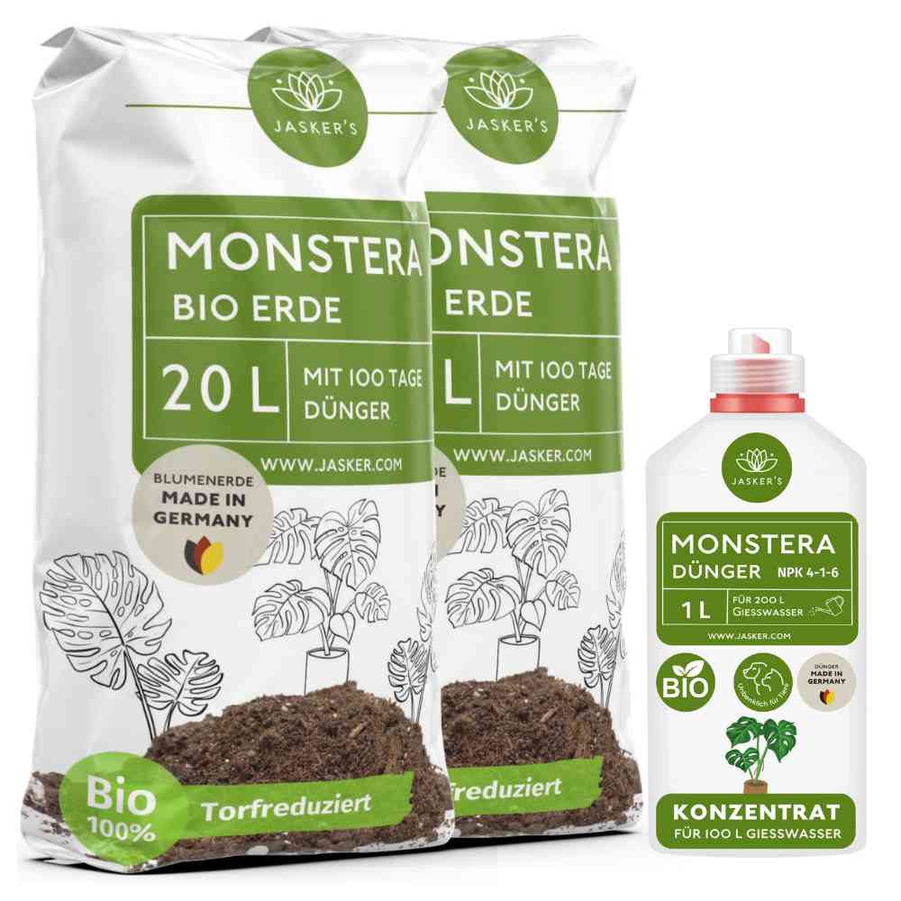 Monstera Erde 40 L + Monstera Flüssigdünger 1 L