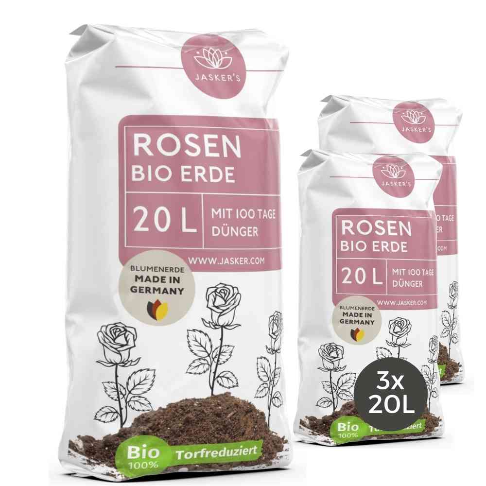 Rosenerde Bio 80 Liter - Blumenerde für Rosen - Erde für Rosen