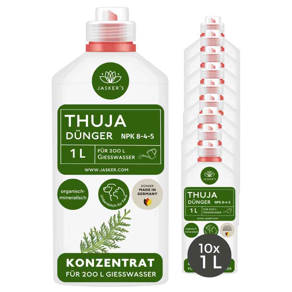 Thuja Dünger flüssig 10 Liter Konzentrat - Flüssigdünger für Koniferen