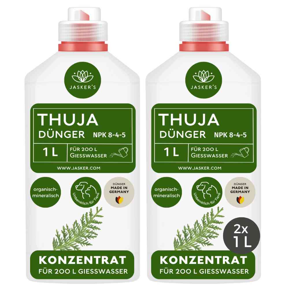 Thuja Dünger flüssig 2 Liter Konzentrat - Flüssigdünger für Koniferen