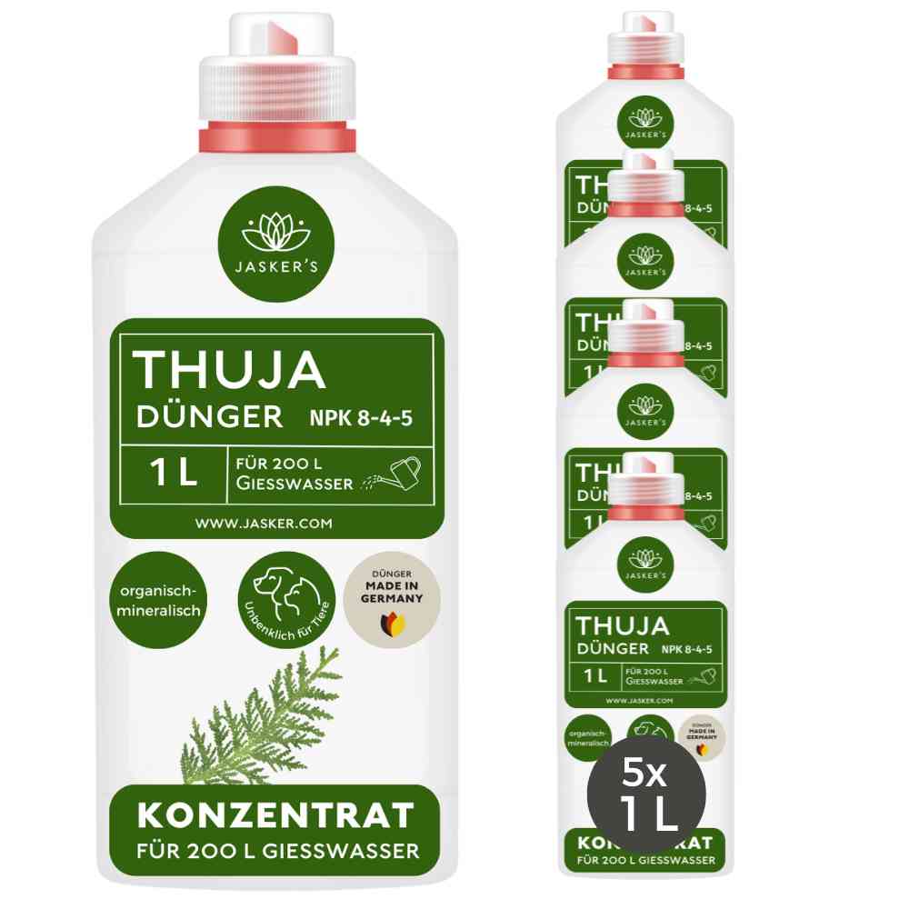 Thuja Dünger flüssig 5 Liter Konzentrat - Flüssigdünger für Koniferen
