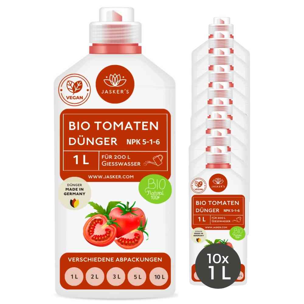 Bio Tomatendünger flüssig 10 Liter (10x1L) - Flüssigdünger für Tomaten