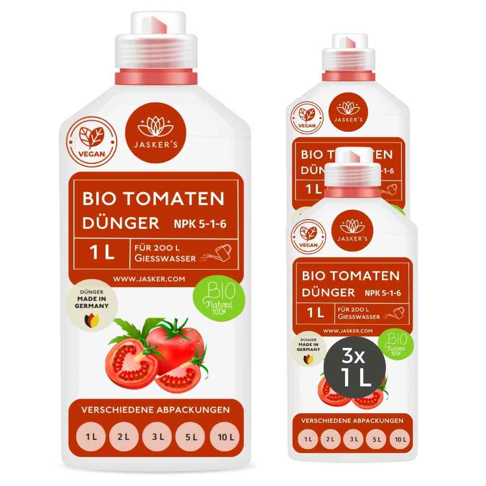 Bio Tomatendünger flüssig 3 Liter (3x1L) - Flüssigdünger für Tomaten