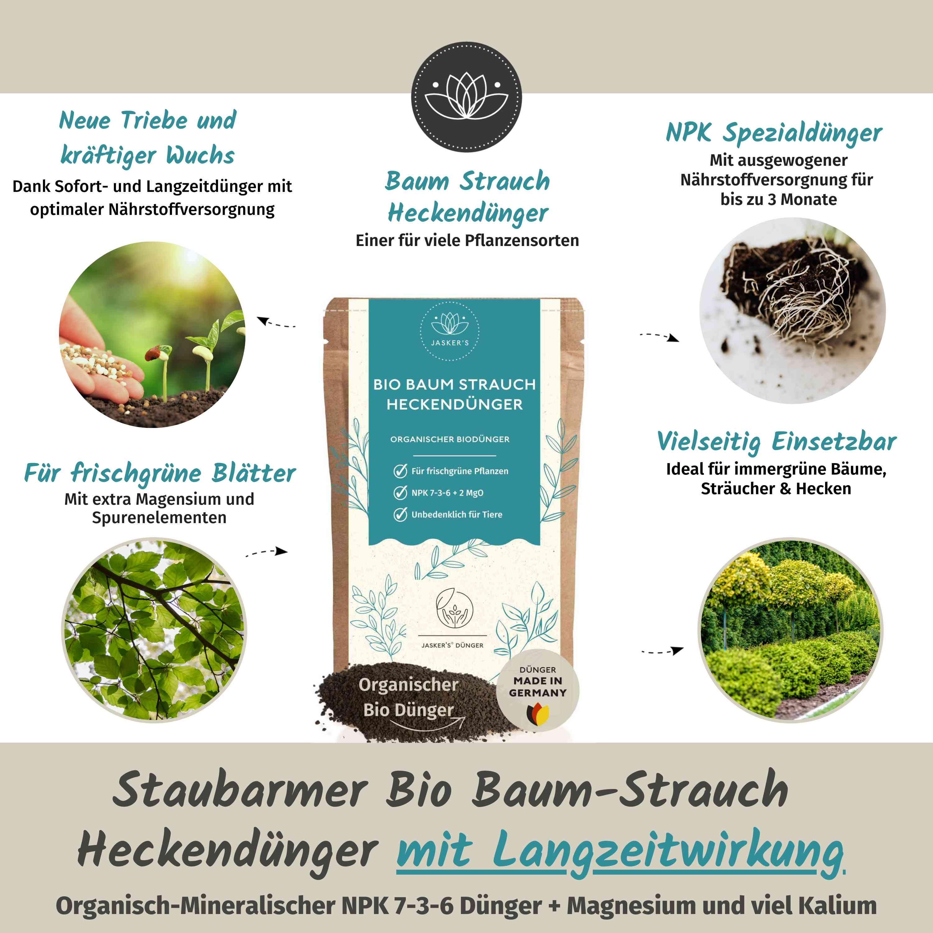 Baum Strauch & Heckendünger 900g I Bio Dünger
